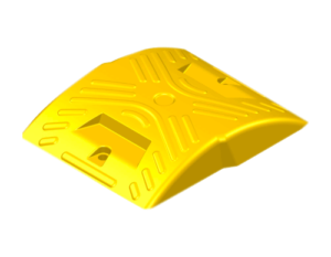 Reductor de Velocidad o Resalto plástico vial para tráfico medio de 100 cm de largo X 30 cm de ancho y 5 cm de altura. - Image 3