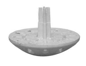 Botón vial o Estoperol plástico de 10 cm de diámetro X 2 cm de altura con espigo. - Image 2